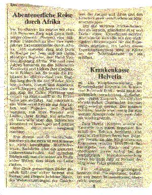  10.10.1991 - Der BundAbenteuerliche Afrika-Tour