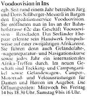  10.07.1992 - Der BundVoodoovision in Ins