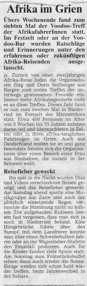  18.08.1994 - Bieler TagblattAfrika im Grien