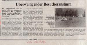  20.08.1998 - Bieler TagblattÜberwältigender Besucheranstrom