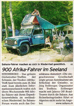  11.09.2003 - 20 Minuten900 Afrikafahrer im Seeland