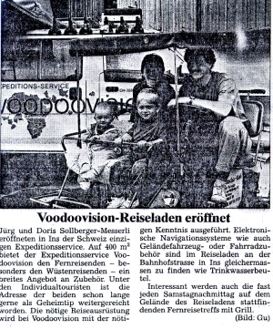  30.06.1992 - Bieler TagblattVoodoovision-Reiseladen eröffnet