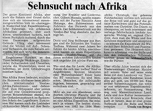  03.11.1993 - Bieler TagblattSehnsucht nach Afrika
