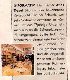  20.11.1997 - Schweizer FamilieAtlas Travel Shop gezügelt