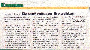  25.05.1998 - Der Schweizerische BeobachterKonsum Reisebücher